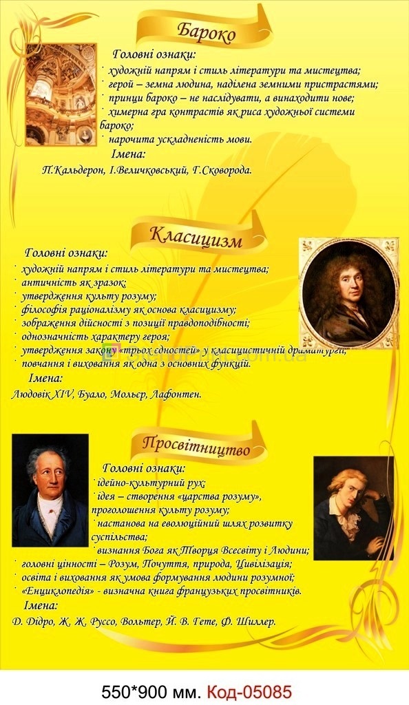 Купити стенди з української літератури