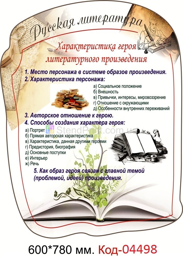 Плакаты в кабинет русской литературы