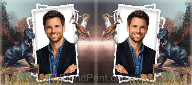 Чашка з фото на подарунок чоловіку з мисливською тематикою