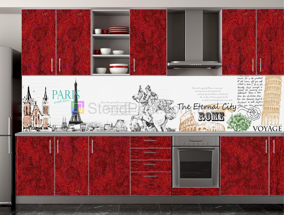 Фартук из ламината на кухне