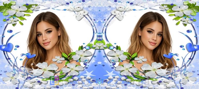 Кружка з фото з квітами та серцями для коханої ніжний подарунок