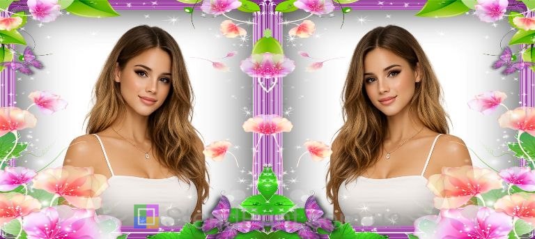 Кружка з фото для дівчини з квітами ніжний подарунок замовити