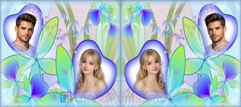 Чашка с фото с бабочками и сердцами романтичный персональный подарок для пары заказать