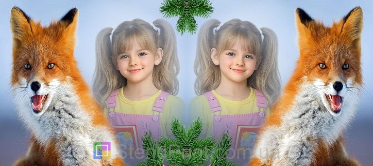 Чашка с фото лисёнок милый дизайн заказать