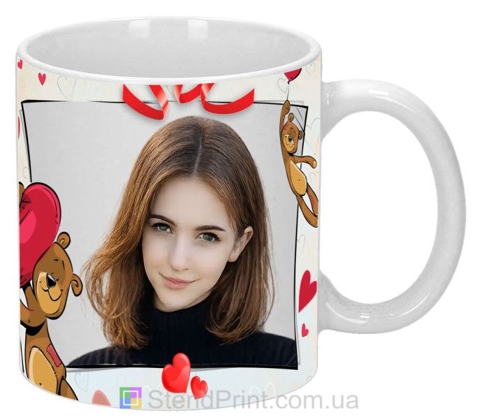 Кружка з фото про закоханість для коханої на замовлення