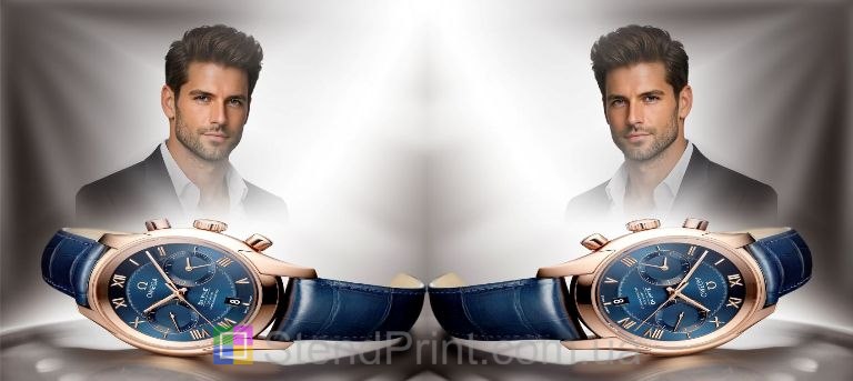 Чашка с фото на подарок мужчине с коллекционными часами