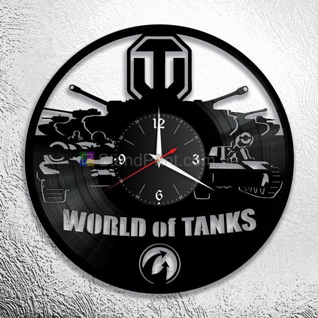 Креативные настенные часы World of tanks