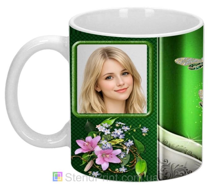 Кружка з фото для дівчини ніжний подарунок замовити онлайн