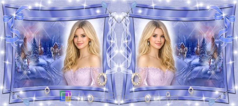 Чашка с фото зимний пейзаж с сияющим декором персональная печать фото на чашке заказать онлайн