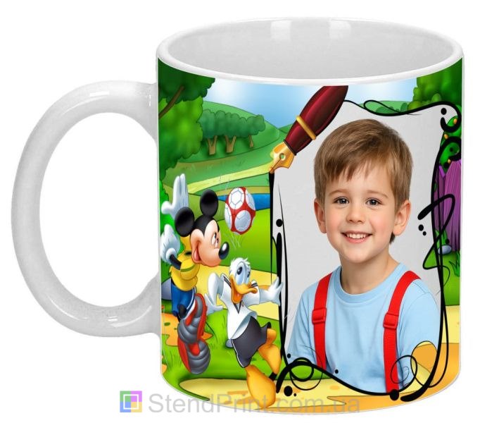 Чашка с фото для мальчика мультяшная кружка подарок заказать