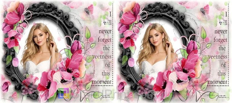 Кружка з фото фантастичні намальовані квіти креативний подарунок замовити