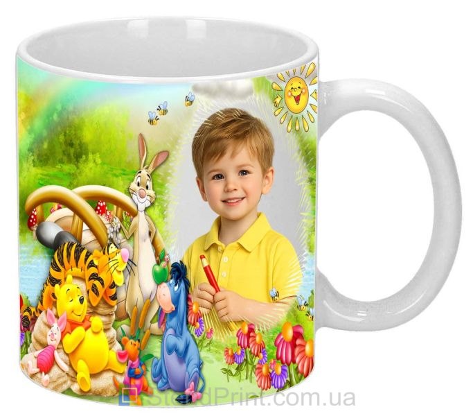 Дитяча кружка з фото для малюків з героями мультфільму