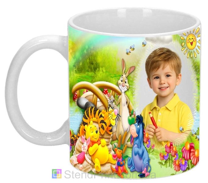 Дитяча кружка з фото для малюків з героями мультфільму
