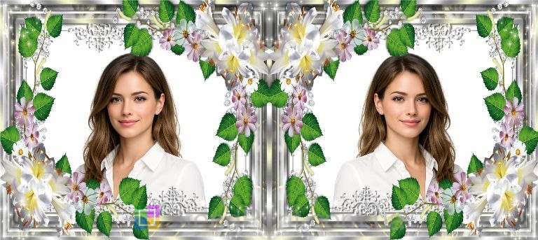 Чашка з фото квіти та зелені пелюстки ніжний подарунок замовити