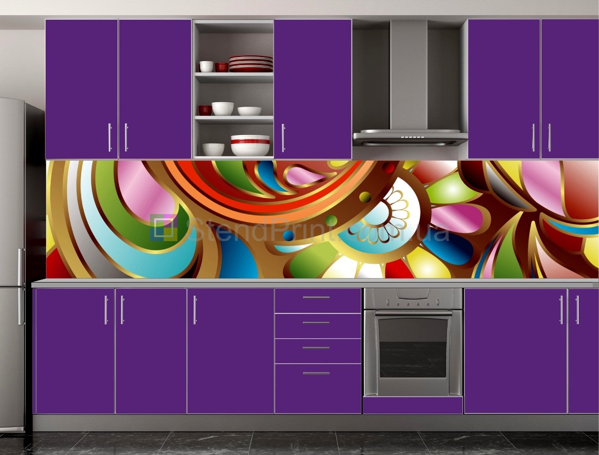 Оформление фартука на кухне