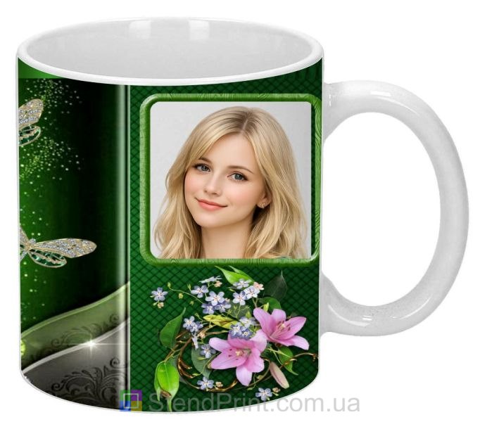 Кружка з фото для дівчини ніжний подарунок замовити онлайн
