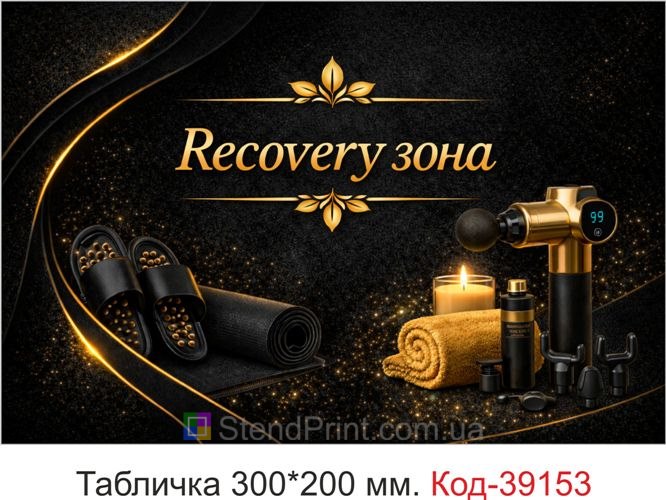Вывеска Recovery Zone для фитнес клуба купить