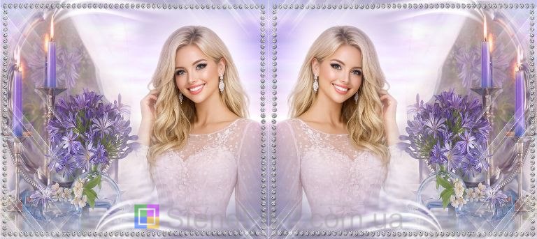 Чашка з фото весняні квіти та свічки — романтичний дизайн, замовити