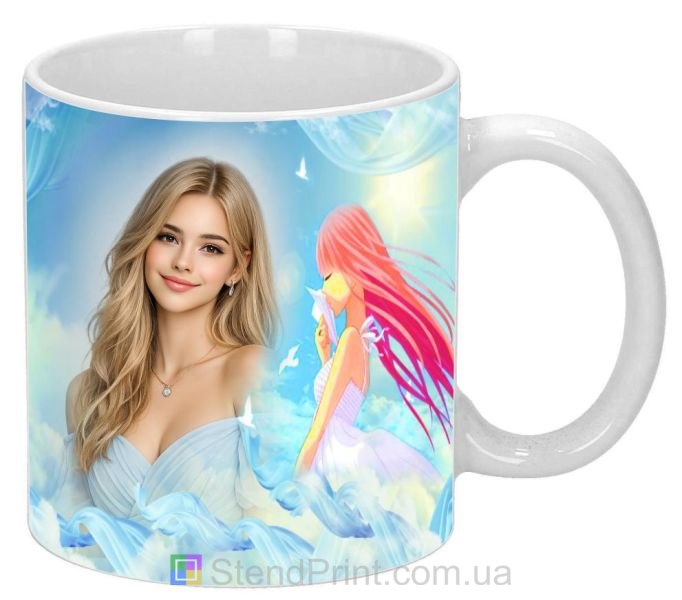 Кружка з фото для коханої ніжний романтичний подарунок дівчині