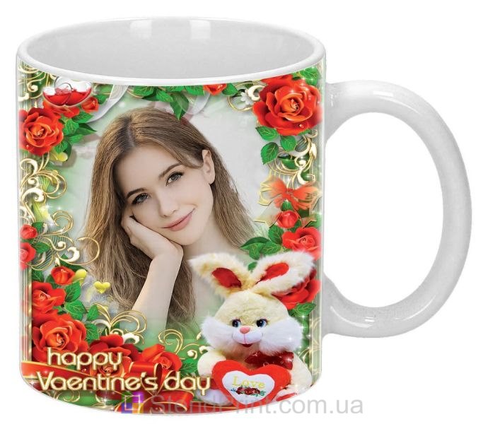 Чашка з фото на День святого Валентина — подарунок коханій