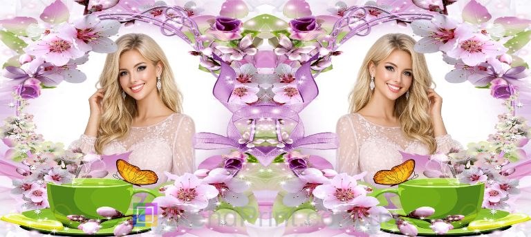 Чашка с фото сакура весенний напиток заказать