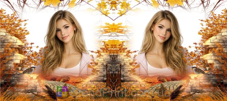 Кружка с фото осенняя архитектура и природа персональная печать на кружке