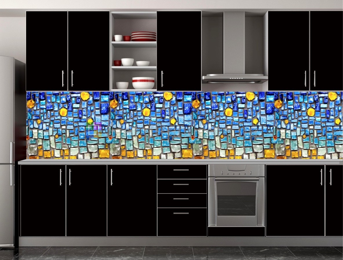 Фартук для кухни цвета капучино