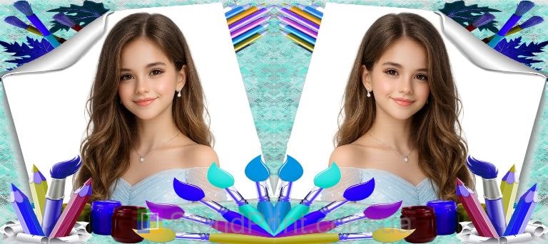 Чашка з фото для дівчинки художниці творчий подарунок замовити