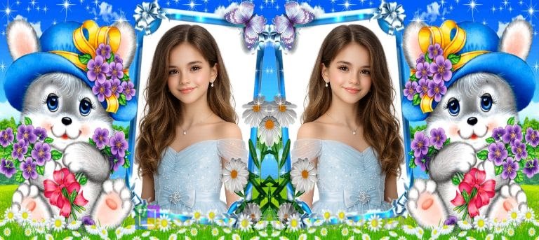 Горнятко з фото для дівчинки мила чашка із зайчиком замовити