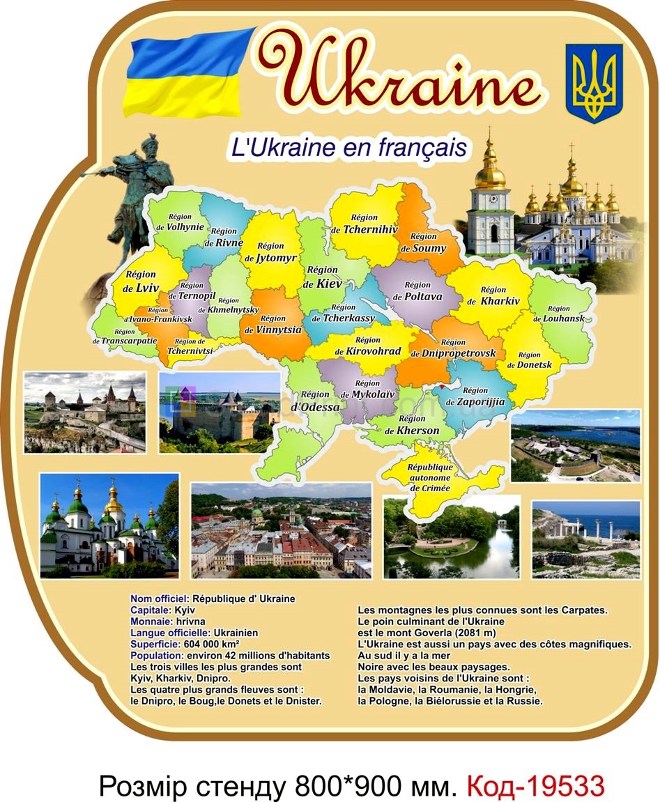 Комплект стендів в кабінет французької мови