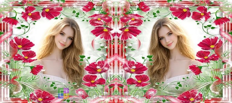 Кружка с фото луговые цветы и вуаль персональная фотопечать заказать