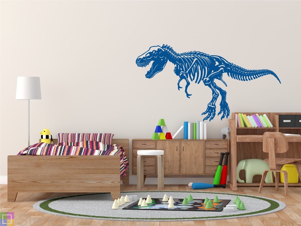 Наклейка вінілова (Скелет тиранозавра) Код-25124