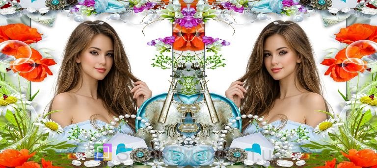 Чашка з фото для дівчини з квітами красивий подарунок замовити