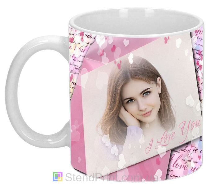 Кружка с фото и посланием о любви — подарок любимой