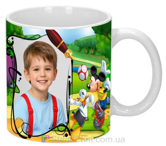 Чашка с фото для мальчика мультяшная кружка подарок заказать