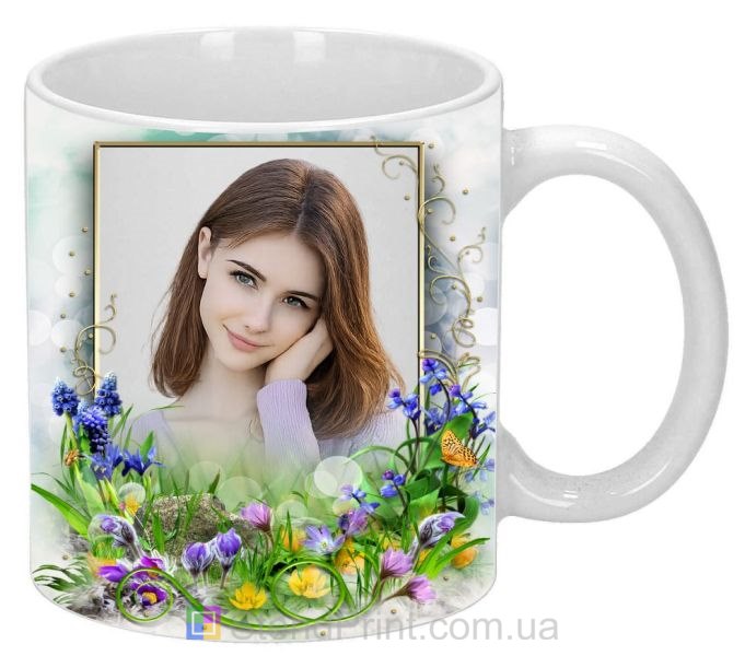 Кружка з фото весняні квіти та ніжна природа — замовити