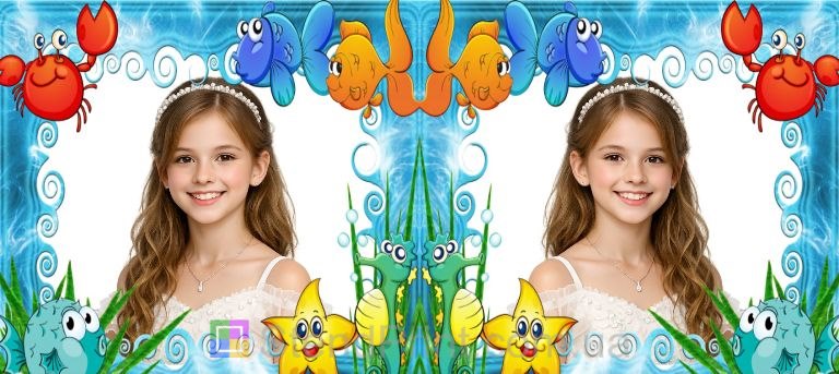 Дитяча чашка з фото для онучки морський подарунок купити