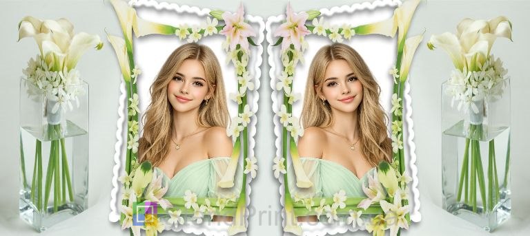 Чашка с фото для девушки с каллами нежный подарок заказать