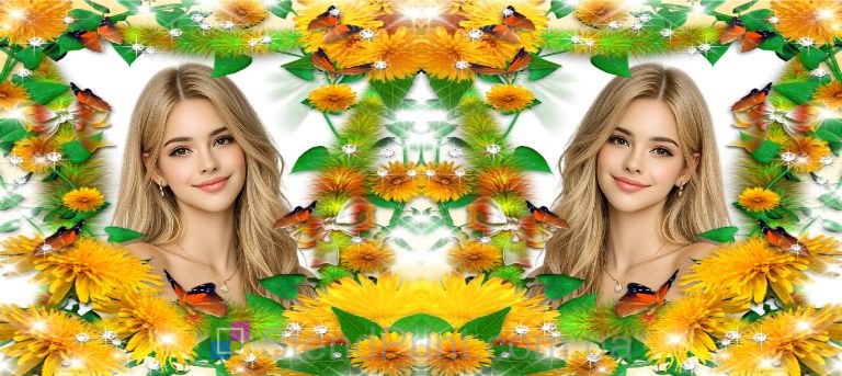 Чашка з фото з кульбабами та метеликами ніжний подарунок коханій