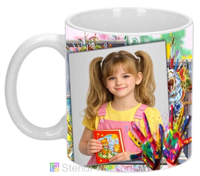 Дитяча чашка з фото — для юних художників