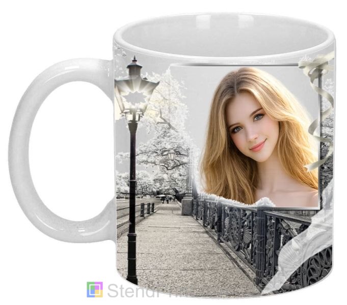 Кружка с фото для девушки романтический городской дизайн подарок заказать