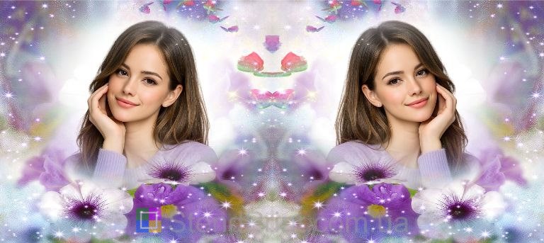 Кружка з фото квіточки та метелики зі своїм фото замовити