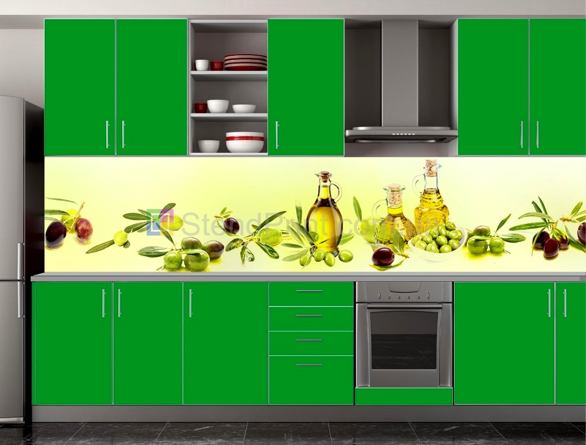 Кухонный фартук мдф с фотопечатью чайный фон