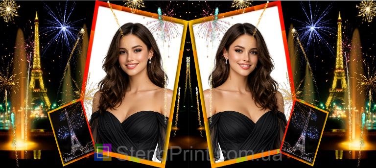 Кружка з фото для дівчини з Ейфелевою вежею — романтичний подарунок, замовити