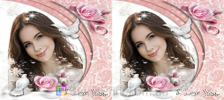 Кружка з фото та голубками — символ вірності і ніжності