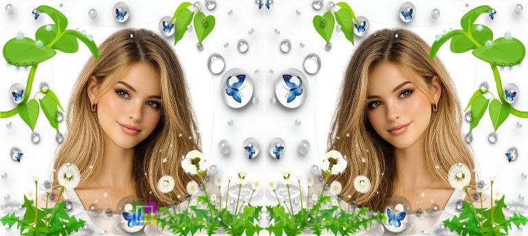 Кружка з фото для дівчини з краплями води — ніжний дизайн, замовити