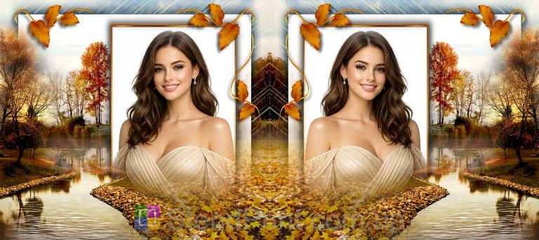 Кружка з фото осінній подарунок для дівчини — фотокружка з осіннім парком