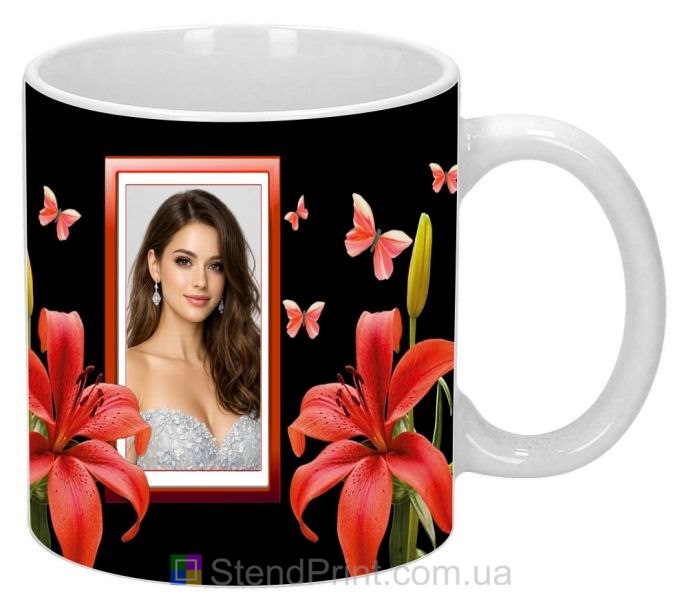 Чашка с фото для девушки оригинальный подарок печать фото на кружке заказать