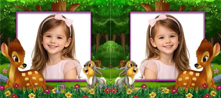 Кружка с фото для девочки лесная кружка с оленёнком заказать