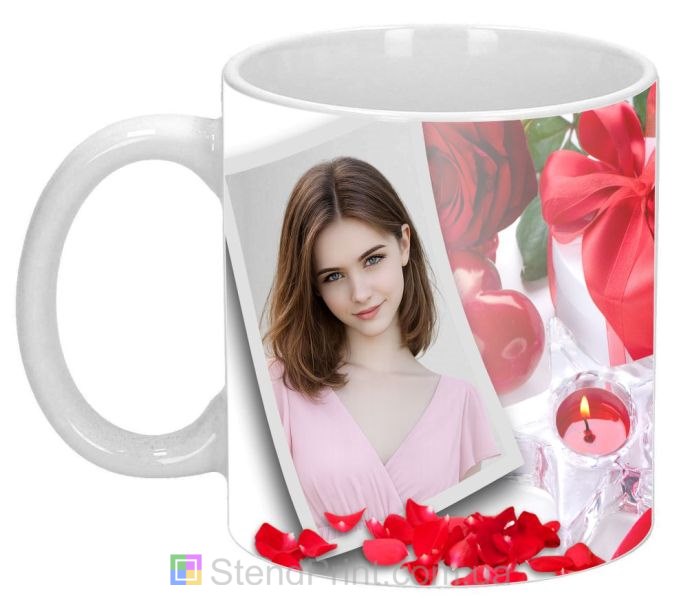 Кружка с фото — романтический подарок любимой